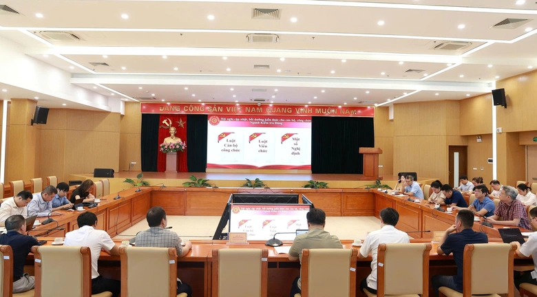 Đảng ủy Bộ X&acirc;y dựng kết nối hội nghị bồi dưỡng nghiệp vụ c&ocirc;ng t&aacute;c kiểm tra, gi&aacute;m s&aacute;t- Ảnh 2.