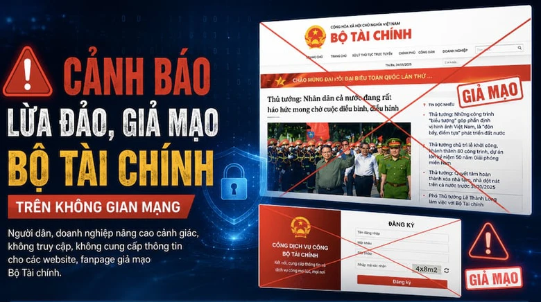 Cảnh b&aacute;o lừa đảo, giả mạo Bộ T&agrave;i ch&iacute;nh tr&ecirc;n kh&ocirc;ng gian mạng- Ảnh 1.