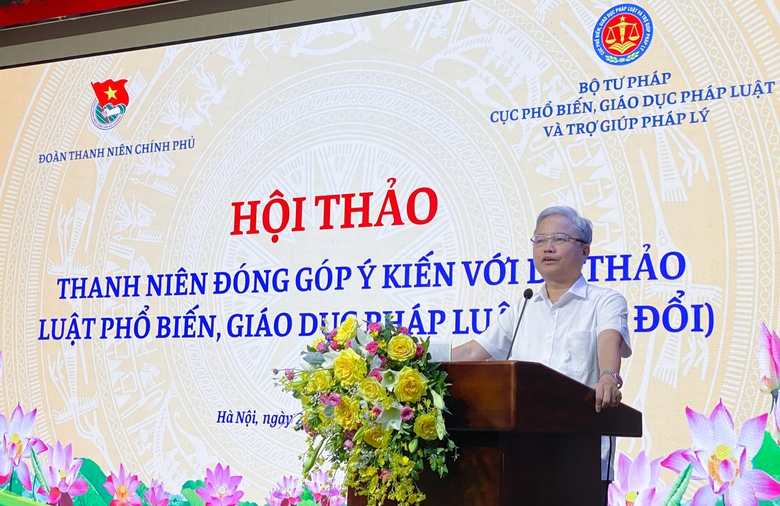 Thanh ni&ecirc;n giữ vai tr&ograve; n&ograve;ng cốt trong phổ biến, gi&aacute;o dục ph&aacute;p luật- Ảnh 1.