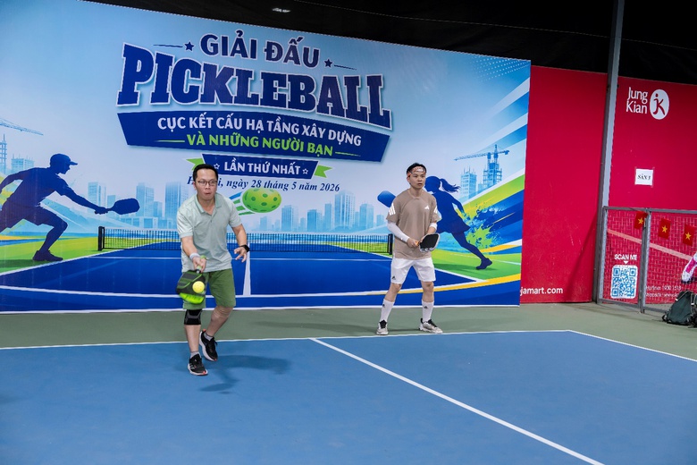 S&ocirc;i nổi giải Pickleball Cục Kết cấu hạ tầng x&acirc;y dựng năm 2026- Ảnh 2.