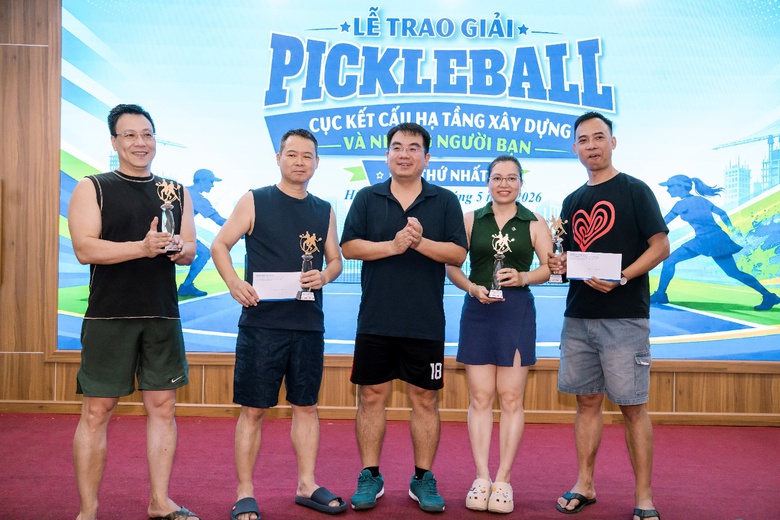 S&ocirc;i nổi giải Pickleball Cục Kết cấu hạ tầng x&acirc;y dựng năm 2026- Ảnh 7.