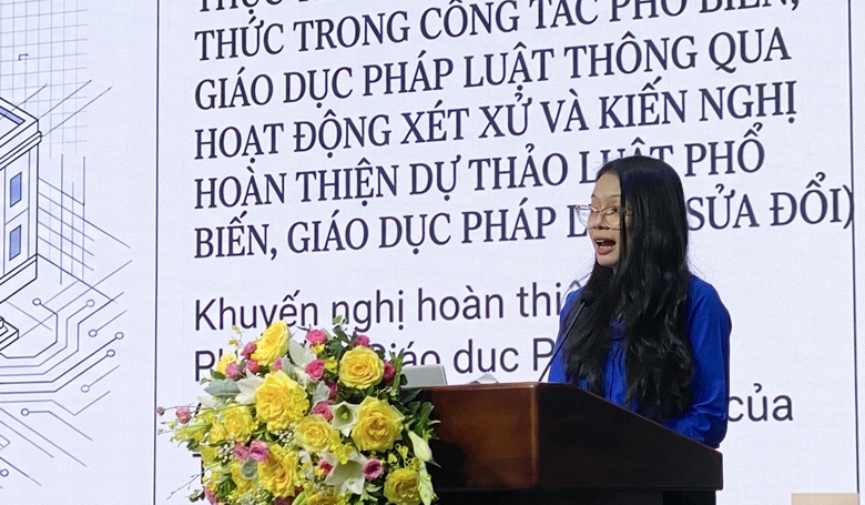 Thanh ni&ecirc;n giữ vai tr&ograve; n&ograve;ng cốt trong phổ biến, gi&aacute;o dục ph&aacute;p luật- Ảnh 3.