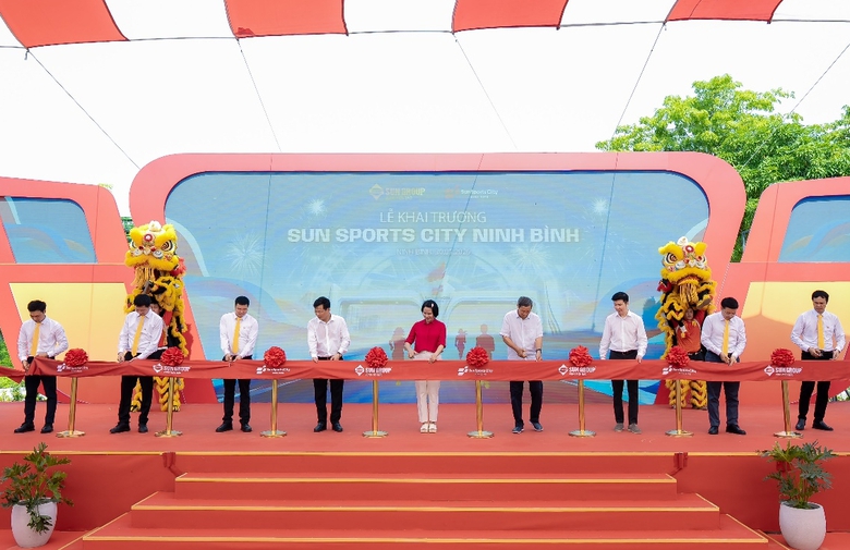 Ninh B&igrave;nh: Khai trương c&ocirc;ng vi&ecirc;n thể thao đa năng do Sun Group đầu tư- Ảnh 1.