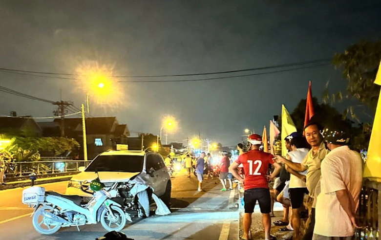 Hiện trường vụ tai nạn.