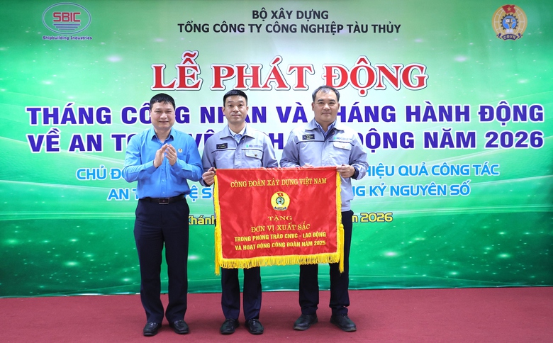 Ng&agrave;nh đ&oacute;ng t&agrave;u ph&aacute;t động Th&aacute;ng c&ocirc;ng nh&acirc;n v&agrave; Th&aacute;ng h&agrave;nh động về ATVSLĐ năm 2026- Ảnh 2.