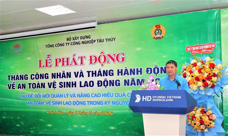 Ng&agrave;nh đ&oacute;ng t&agrave;u ph&aacute;t động Th&aacute;ng c&ocirc;ng nh&acirc;n v&agrave; Th&aacute;ng h&agrave;nh động về ATVSLĐ năm 2026- Ảnh 1.