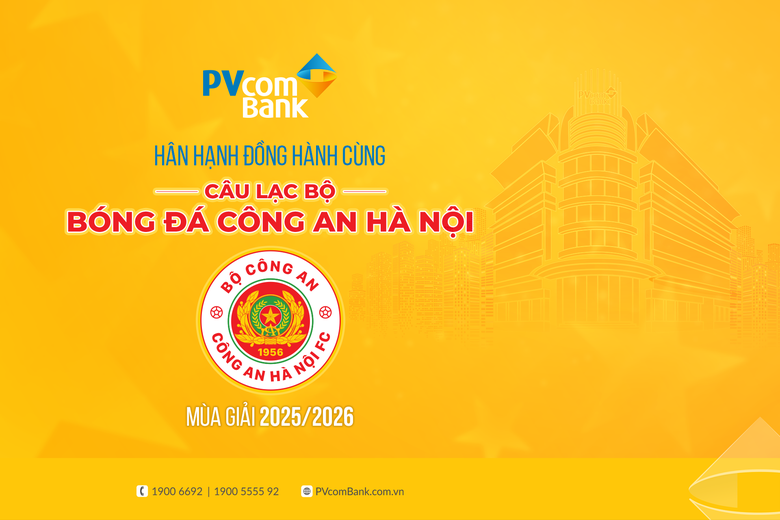 PVcomBank đồng h&agrave;nh c&ugrave;ng CLB C&ocirc;ng an H&agrave; Nội ph&aacute;t triển b&oacute;ng đ&aacute; Việt Nam- Ảnh 1.