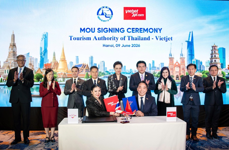 Vietjet v&agrave; Tổng cục Du lịch Th&aacute;i Lan phối hợp quảng b&aacute; hai điểm đến h&agrave;ng đầu Đ&ocirc;ng Nam &Aacute; - Ảnh 2.