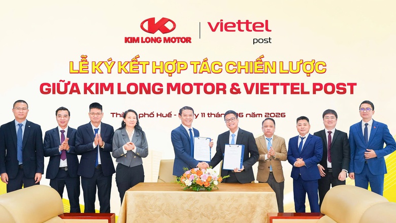 KIM LONG MOTOR v&agrave; VIETTEL POST bắt tay chiến lược, th&uacute;c đẩy hệ sinh th&aacute;i vận tải xanh- Ảnh 2.