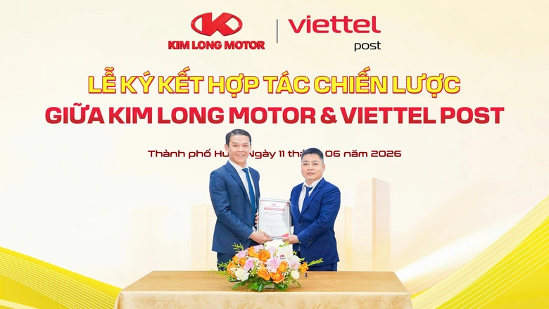 KIM LONG MOTOR v&agrave; VIETTEL POST bắt tay chiến lược, th&uacute;c đẩy hệ sinh th&aacute;i vận tải xanh- Ảnh 1.