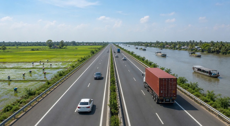 Bộ Xây dựng đề nghị tính toán kỹ tổng mức đầu tư cao tốc nối ĐBSCL với TP.HCM - Ảnh 1.