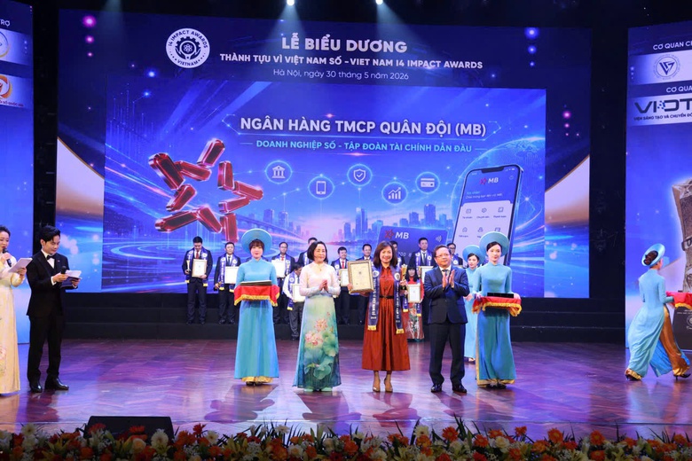 BIZ MBBank được vinh danh tại lễ biểu dương th&agrave;nh tựu t&aacute;c động v&igrave; Việt Nam số 2026- Ảnh 1.