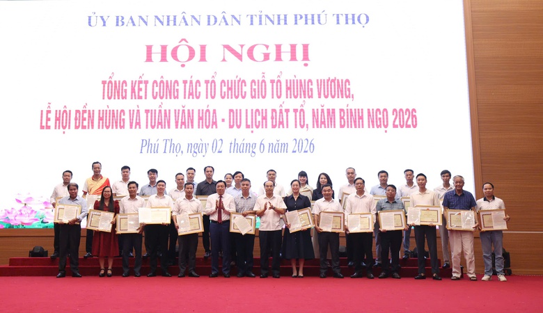 Phú Thọ tổng kết Giỗ Tổ Hùng Vương 2026, Báo Xây dựng nhận Bằng khen- Ảnh 2. Phú Thọ tổng kết Giỗ Tổ Hùng Vương 2026, Báo Xây dựng nhận Bằng khen- Ảnh 2.