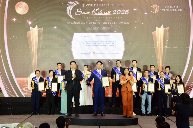 Giải ph&aacute;p thanh to&aacute;n thẻ Tap-and-Go tỏa s&aacute;ng tại Giải thưởng Sao Khu&ecirc; 2026- Ảnh 1.