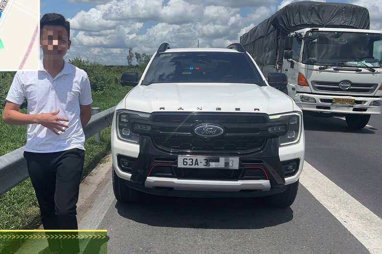 Li&ecirc;n tiếp xử l&yacute; &ocirc; t&ocirc; dừng tr&aacute;i ph&eacute;p tr&ecirc;n cao tốc, CSGT cảnh b&aacute;o ''n&oacute;ng'' - Ảnh 1.