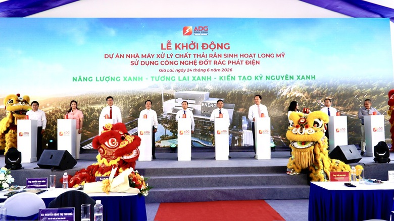 Gia Lai khởi động nh&agrave; m&aacute;y đốt r&aacute;c ph&aacute;t điện gần 1.600 tỷ đồng - Ảnh 1.