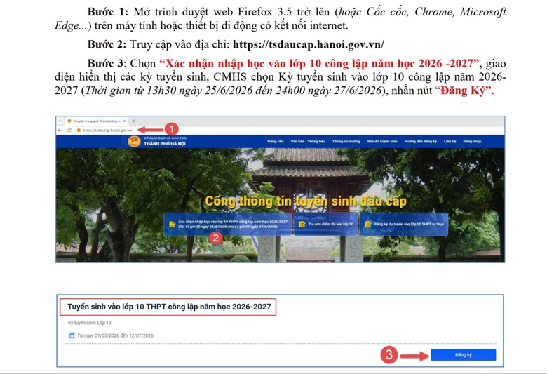 H&agrave; Nội hướng dẫn nhập học lớp 10, học sinh lưu &yacute; mốc thời gian để kh&ocirc;ng mất chỗ - Ảnh 2.