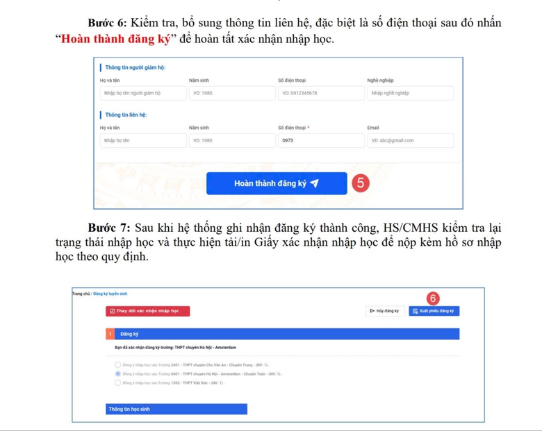 H&agrave; Nội hướng dẫn nhập học lớp 10, học sinh lưu &yacute; mốc thời gian để kh&ocirc;ng mất chỗ - Ảnh 5.
