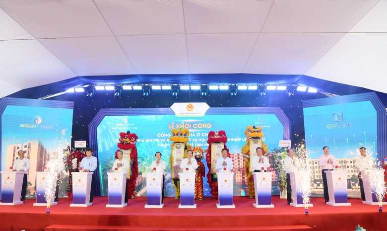 Khởi c&ocirc;ng dự &aacute;n nh&agrave; ở cho thu&ecirc; dự &aacute;n nh&agrave; lưu tr&uacute; v&agrave; nh&agrave; ở x&atilde; hội KCN Li&ecirc;n H&agrave; Th&aacute;i - Ảnh 2.