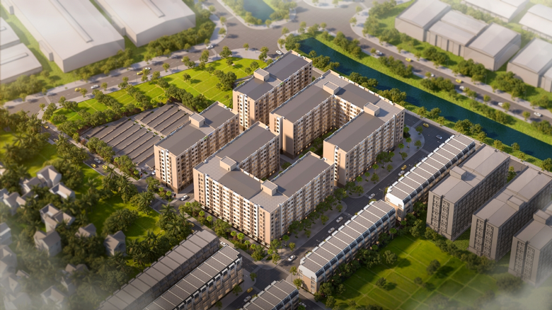 Khởi c&ocirc;ng dự &aacute;n nh&agrave; ở cho thu&ecirc; dự &aacute;n nh&agrave; lưu tr&uacute; v&agrave; nh&agrave; ở x&atilde; hội KCN Li&ecirc;n H&agrave; Th&aacute;i - Ảnh 1.