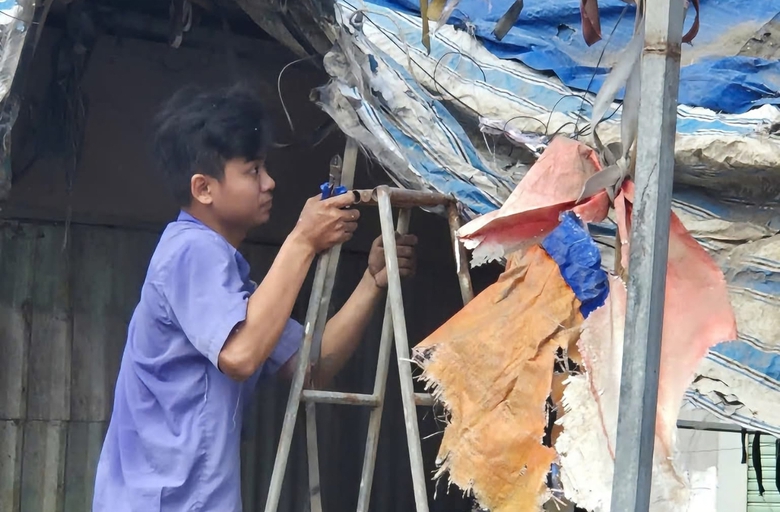 Đồng Nai: Người d&acirc;n chủ động th&aacute;o dỡ c&ocirc;ng tr&igrave;nh, nhường đất l&agrave;m đường Nguyễn Th&aacute;i Học - Ảnh 1.