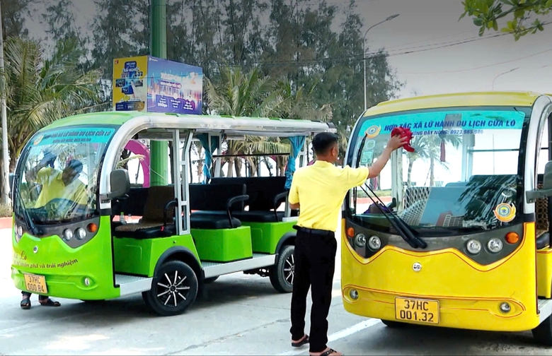 Nghệ An: Th&aacute;o gỡ điểm nghẽn để xe điện phục vụ du lịch ở Cửa L&ograve; hoạt động ổn định- Ảnh 3.