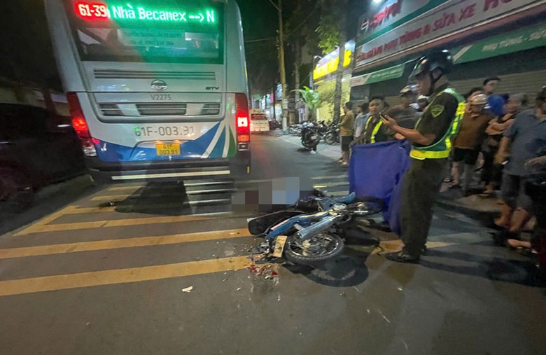Hiện trường vụ tai nạn khiến một người tử vong. Hiện trường vụ tai nạn khiến một người tử vong.