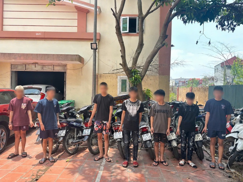 C&ocirc;ng an Bắc Ninh bắt nh&oacute;m trộm h&agrave;ng loạt xe m&aacute;y ở khu nh&agrave; trọ- Ảnh 1.