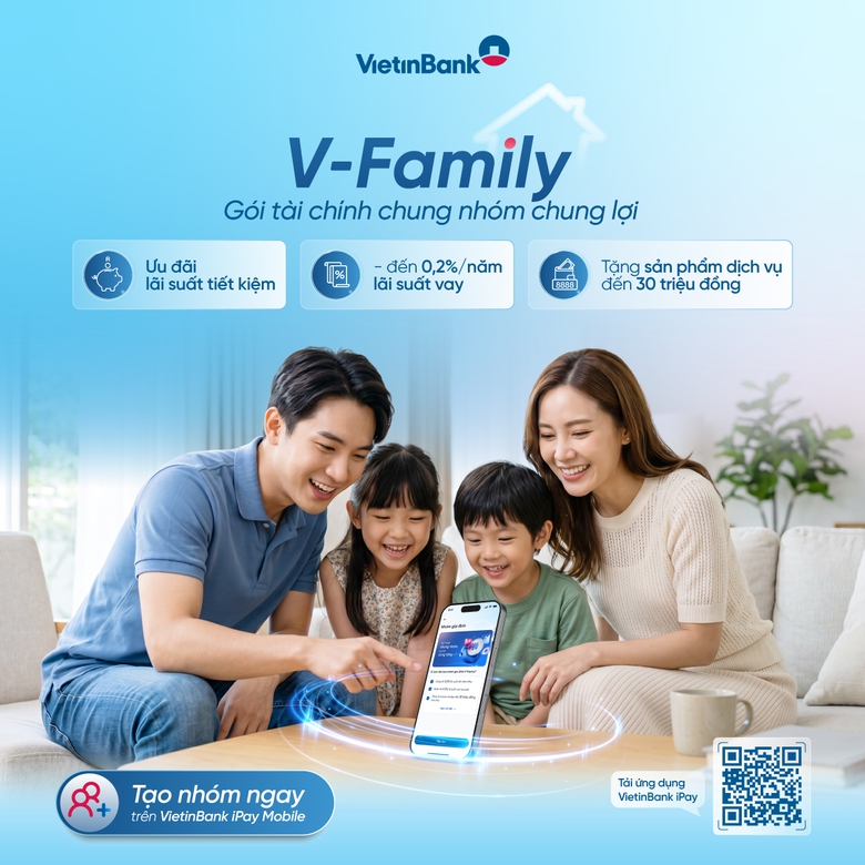Gắn kết gia đình, mở khóa đặc quyền cùng V-Family của VietinBank- Ảnh 2. Gắn kết gia đình, mở khóa đặc quyền cùng V-Family của VietinBank- Ảnh 2.