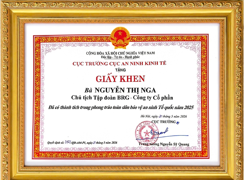 BRG vinh dự nhận Bằng khen của Bộ Công an trong phong trào toàn dân bảo vệ an ninh Tổ quốc - Ảnh 2.
