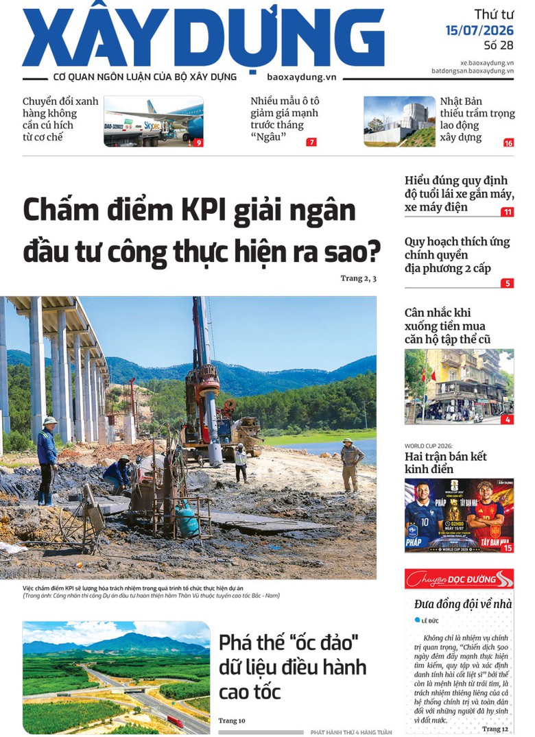 Tin mới nhất, hay nhất trên Báo Xây dựng ngày 15/7/2026 - Ảnh 1.