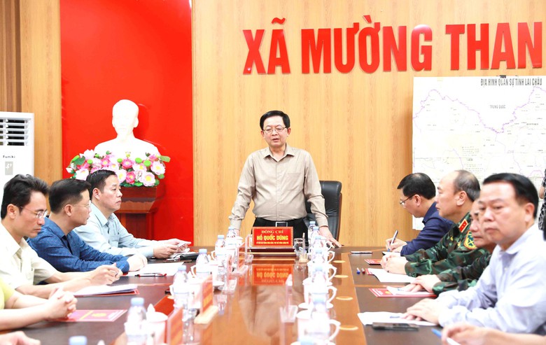 Phó Thủ tướng Chính phủ Hồ Quốc Dũng kiểm tra, chỉ đạo khắc phục hậu quả mưa lũ tại Lai Châu - Ảnh 7.