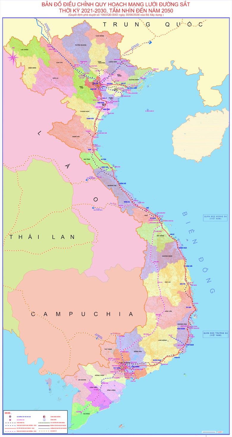 Điều chỉnh quy hoạch mạng lưới đường sắt đến năm 2050, xây dựng mới 16 tuyến - Ảnh 1.
