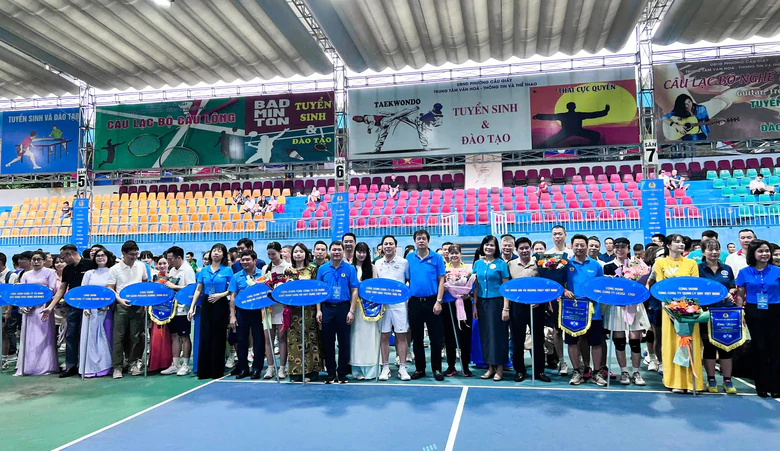 Sôi nổi giải Pickleball chào mừng kỷ niệm 97 năm Ngày thành lập Công đoàn Việt Nam - Ảnh 8.