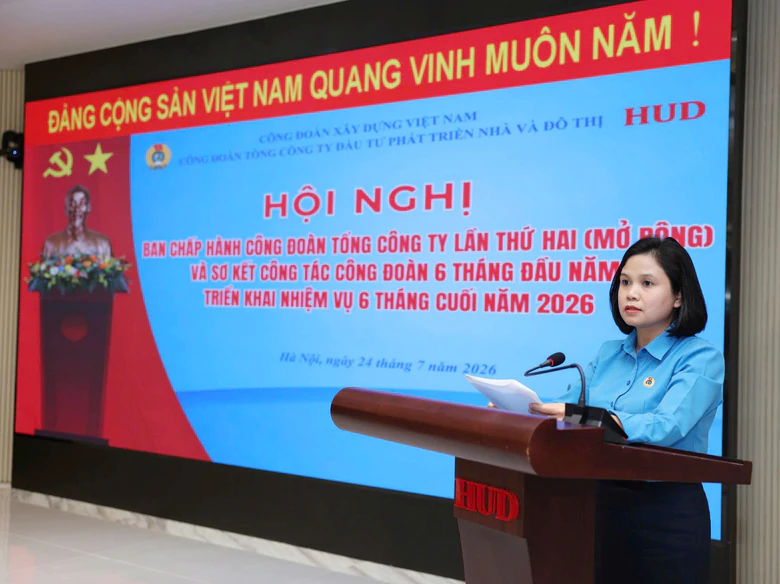 C&ocirc;ng đo&agrave;n Tổng c&ocirc;ng ty HUD: Đổi mới s&aacute;ng tạo, đồng h&agrave;nh c&ugrave;ng doanh nghiệp, người lao động - Ảnh 1.