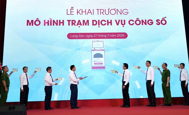 Khai trương m&ocirc; h&igrave;nh trạm dịch vụ c&ocirc;ng số tại Lạng Sơn - Ảnh 1.