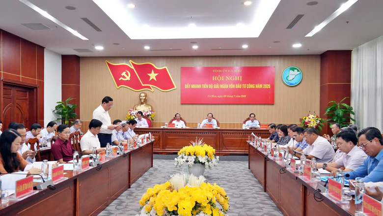C&agrave; Mau quyết t&acirc;m v&agrave;o top 15 tỉnh, th&agrave;nh c&oacute; tỷ lệ giải ng&acirc;n vốn đầu tư c&ocirc;ng cao - Ảnh 1.