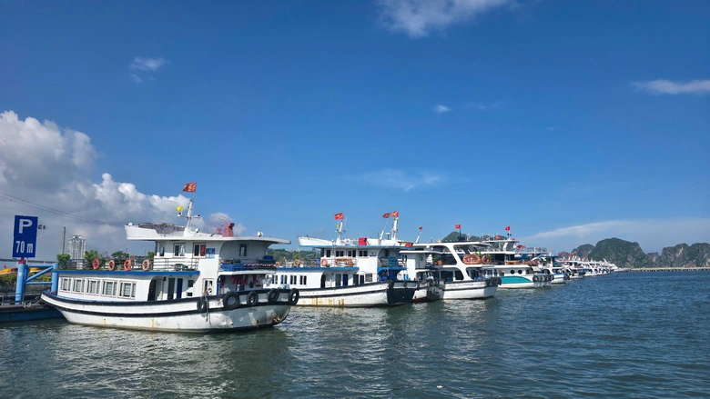 Quảng Ninh tạm dừng tàu du lịch, tàu rời bến để ứng phó bão số 1 - Ảnh 1.