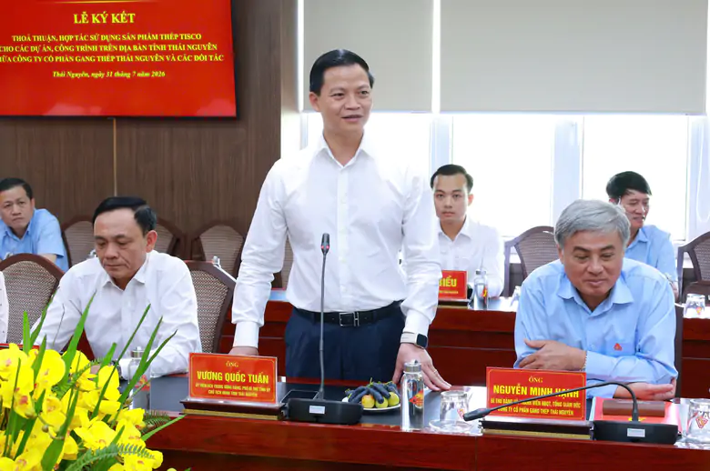 TISCO k&yacute; hợp t&aacute;c với 14 doanh nghiệp, th&uacute;c đẩy sử dụng th&eacute;p tại Th&aacute;i Nguy&ecirc;n - Ảnh 2.