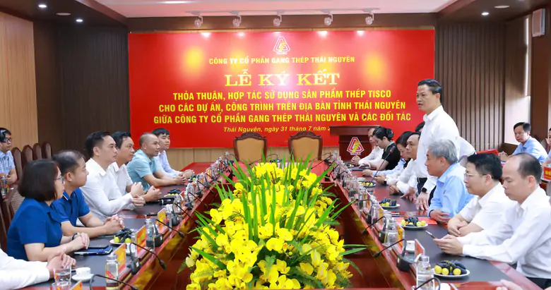 TISCO k&yacute; hợp t&aacute;c với 14 doanh nghiệp, th&uacute;c đẩy sử dụng th&eacute;p tại Th&aacute;i Nguy&ecirc;n - Ảnh 4.