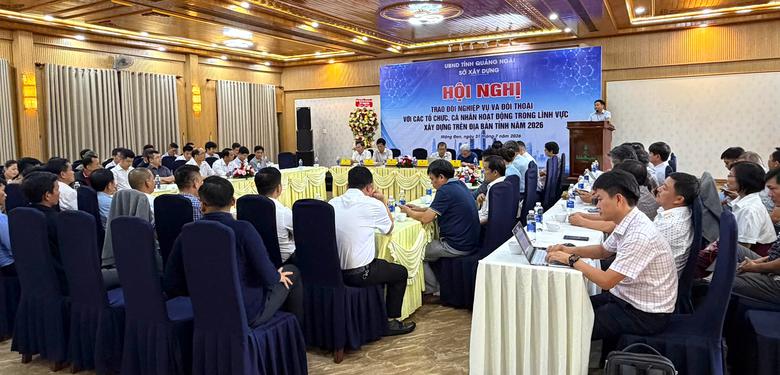 Ng&agrave;nh X&acirc;y dựng Quảng Ng&atilde;i đồng h&agrave;nh, hỗ trợ th&aacute;o gỡ vướng mắc cho doanh nghiệp - Ảnh 2.