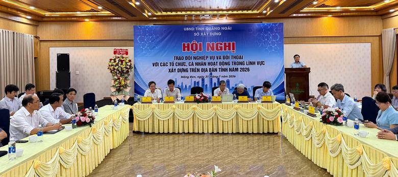 Ng&agrave;nh X&acirc;y dựng Quảng Ng&atilde;i đồng h&agrave;nh, hỗ trợ th&aacute;o gỡ vướng mắc cho doanh nghiệp - Ảnh 1.
