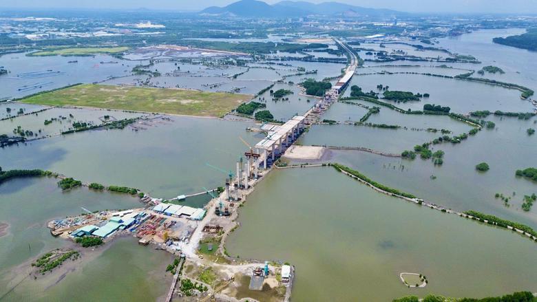 Cầu Phước An gần 5.000 tỷ đồng, kết nối Đồng Nai - TP.HCM đ&atilde; hợp long nhịp ch&iacute;nh - Ảnh 7.