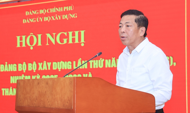 Triển khai nhiều nhiệm vụ trọng t&acirc;m tại Hội nghị Đảng bộ Bộ X&acirc;y dựng lần thứ năm mở rộng - Ảnh 1.