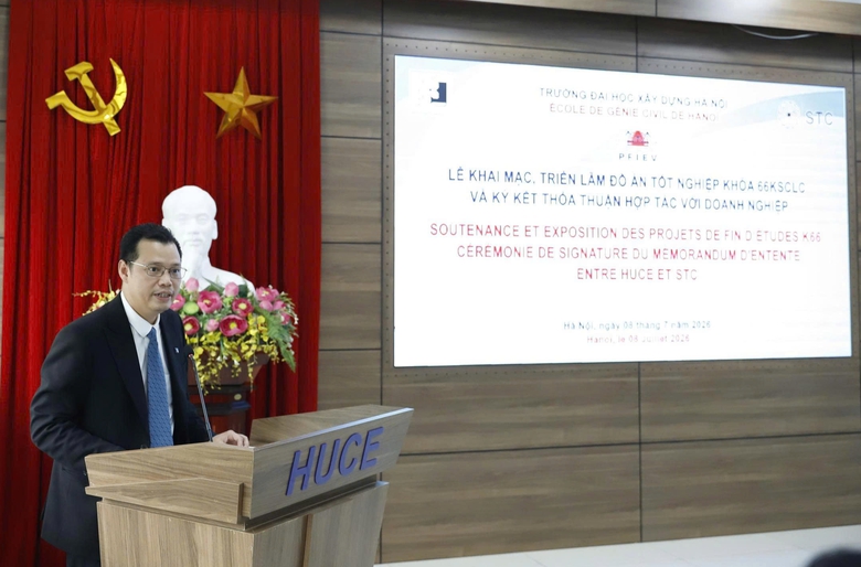 Đại học X&acirc;y dựng H&agrave; Nội đẩy mạnh đ&agrave;o tạo kỹ sư chất lượng cao gắn với doanh nghiệp - Ảnh 1.