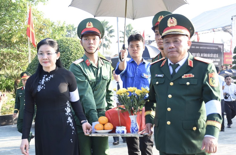 Đồng Nai tổ chức lễ an t&aacute;ng 29 h&agrave;i cốt liệt sĩ vừa được t&igrave;m kiếm, quy tập - Ảnh 4.