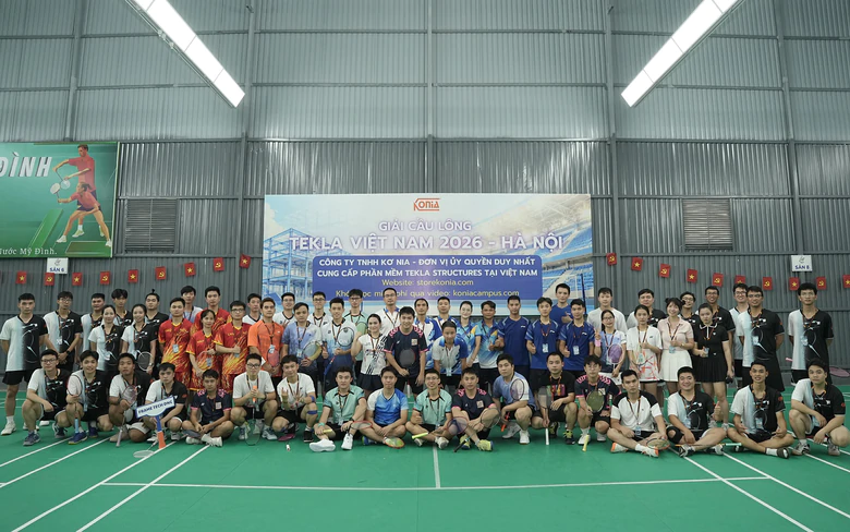 Sôi động giải cầu lông Tekla Việt Nam 2026 tại Hà Nội - Ảnh 1.