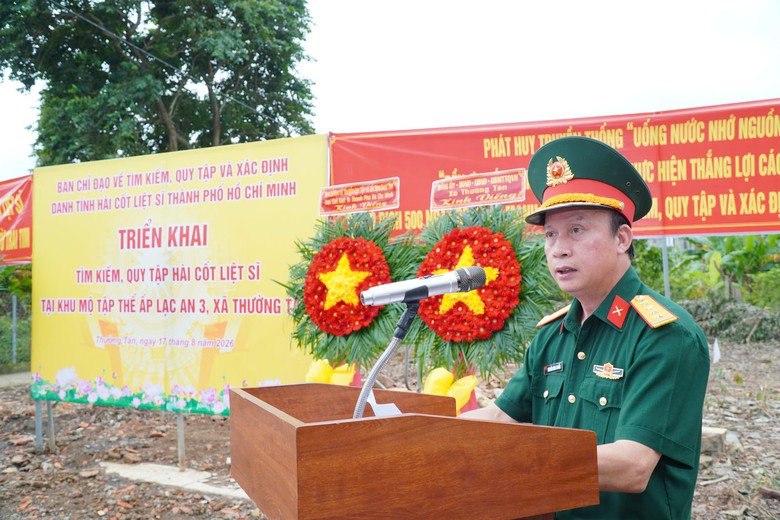 TP.HCM triển khai tìm kiếm hài cốt liệt sĩ tại khu mộ tập thể ở Thường Tân - Ảnh 2.