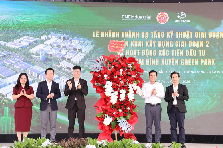 Tập đo&agrave;n CNCTech ho&agrave;n th&agrave;nh hạ tầng giai đoạn 1 KCN xanh, th&ocirc;ng minh tại tỉnh Ph&uacute; Thọ - Ảnh 3.