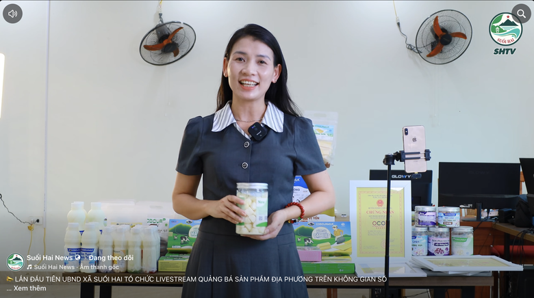 Chủ tịch xã, phường lên sóng quảng bá sản phẩm OCOP - Ảnh 2.